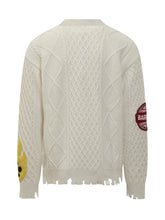 Barrow White Sweater with Embroidered Patches - Barrow | $store$
