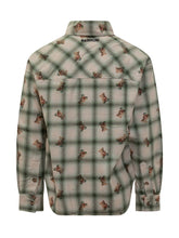 Barrow Camicia Verde a Quadri con Teddy Print - Abbigliamento Uomo | $store$
