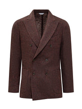 Boglioli Brown Wool Double Breasted Blazer - Boglioli | $store$