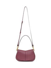 Gianni Chiarini Bordeaux Leather Shoulder Bag - COLLEZIONE TEAM EC | $store$