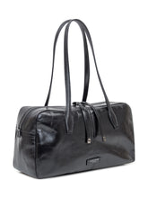 Gianni Chiarini Black Glossy Leather Bag - COLLEZIONE TEAM EC | $store$