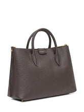 Gianni Chiarini Brown Grained Leather Tote Bag - COLLEZIONE TEAM EC | $store$