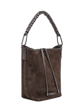 Brown Suede Leather Eliana Bag - COLLEZIONE TEAM EC | $store$