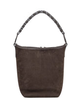Brown Suede Leather Eliana Bag - COLLEZIONE TEAM EC | $store$