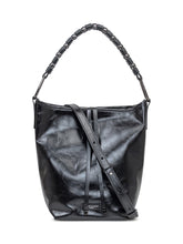 Black Shiny Leather Eliana Bag - COLLEZIONE TEAM EC | $store$