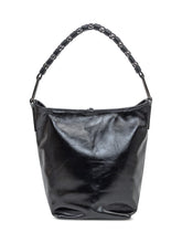 Black Shiny Leather Eliana Bag - COLLEZIONE TEAM EC | $store$