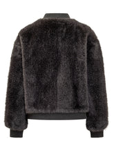 Valentini 1972 Black Faux Fur Bomber - COLLEZIONE TEAM EC | $store$