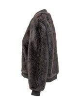 Valentini 1972 Black Faux Fur Bomber - COLLEZIONE TEAM EC | $store$