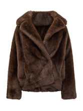 Valentini 1972 Faux Fur Jacket with Lapels - COLLEZIONE TEAM EC | $store$