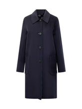 Tory Burch Cappotto in Lana Blu Navy - Abbigliamento Donna | $store$