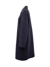 Tory Burch Cappotto in Lana Blu Navy - Abbigliamento Donna | $store$