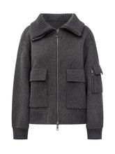 Parosh Grey Wool Jacket with Utility Pockets - COLLEZIONE TEAM EC | $store$