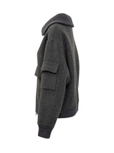 Parosh Grey Wool Jacket with Utility Pockets - COLLEZIONE TEAM EC | $store$