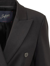 The Seafarer Women s Black Double-Breasted Blazer - COLLEZIONE TEAM EC | $store$