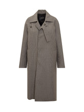 Santaniello Prince of Wales Wool Coat - COLLEZIONE TEAM EC | $store$