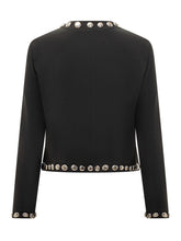 The Seafarer Black Jacket with Silver Studs - COLLEZIONE TEAM EC | $store$