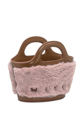 Marni Tote Bag in Pink Fur and Brown Leather - COLLEZIONE TEAM EC | $store$