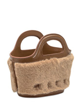 Marni Crossbody Bag in Beige Fur and Brown Leather - COLLEZIONE TEAM EC | $store$