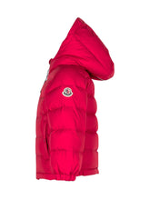 Moncler Kids Piumino Rosa con Cappuccio - Abbigliamento Bambini | $store$