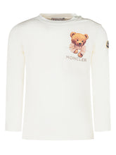 Moncler Kids White Bear T-Shirt - COLLEZIONE TEAM EC | $store$