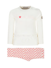 Moncler Kids White and Pink Heart Set - COLLEZIONE TEAM EC | $store$