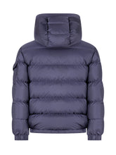 Moncler Kids Piumino Blu con Cappuccio - Abbigliamento Bambini | $store$