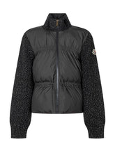 Giacca Nera Con Maniche In Maglia Moncler Enfant - Abbigliamento Bambini | $store$