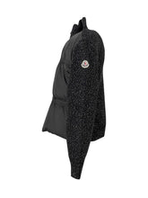 Giacca Nera Con Maniche In Maglia Moncler Enfant - Abbigliamento Bambini | $store$