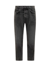 Amish Jeans Neri Dritti in Denim Vintage - Abbigliamento Uomo | $store$