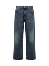 Jeans Amish James Blu a Gamba Larga - Abbigliamento Uomo | $store$