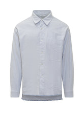 Camicia a Righe con Orlo Sfilacciato Amish - Abbigliamento Uomo | $store$