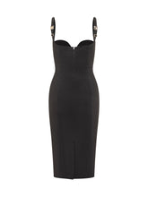 Abito Elisabetta Franchi Tubino Nero con Dettaglio Brillantini - Abbigliamento Donna | $store$