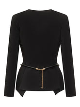 Giacca Elisabetta Franchi con Cintura e Catena Dorata - Abbigliamento Donna | $store$