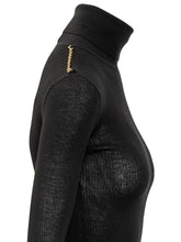 Elisabetta Franchi Dolcevita Nero con Logo Stampato - Abbigliamento Donna | $store$