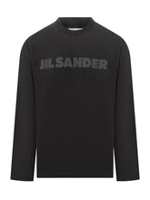 T-shirt Nera Jil Sander a Maniche Lunghe - Abbigliamento Uomo | $store$