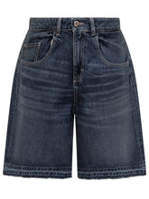 Icon Denim Shorts in Denim Scuro - Abbigliamento Donna | $store$