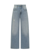 Icon Denim Wide-Leg Distressed Jeans - COLLEZIONE TEAM EC | $store$