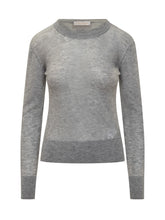Genny Grey Sparkling Long-Sleeve Sweater - COLLEZIONE TEAM EC | $store$