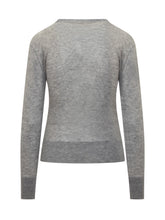 Genny Grey Sparkling Long-Sleeve Sweater - COLLEZIONE TEAM EC | $store$