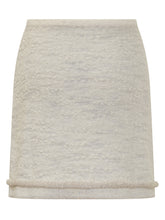 Genny Cream Sparkling Mini Skirt - COLLEZIONE TEAM EC | $store$