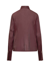 Genny bordeaux organza shirt - COLLEZIONE TEAM EC | $store$