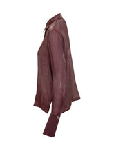 Genny bordeaux organza shirt - COLLEZIONE TEAM EC | $store$