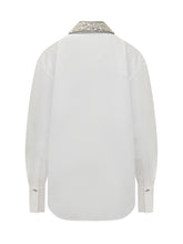 Genny white shirt with jeweled collar - COLLEZIONE TEAM EC | $store$