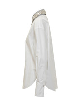 Genny white shirt with jeweled collar - COLLEZIONE TEAM EC | $store$