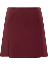 Genny Bordeaux Elegant Mini Skirt - COLLEZIONE TEAM EC | $store$