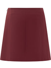 Genny Bordeaux Elegant Mini Skirt - COLLEZIONE TEAM EC | $store$