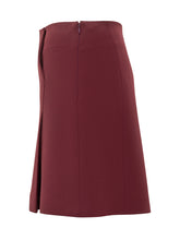 Genny Bordeaux Elegant Mini Skirt - COLLEZIONE TEAM EC | $store$