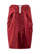 Genny Red Draped Satin Jacket - COLLEZIONE TEAM EC | $store$