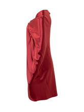 Genny Red Draped Satin Jacket - COLLEZIONE TEAM EC | $store$