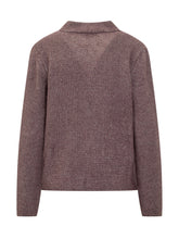 Gran Sasso Lilac Knitted Cardigan with Buttons - COLLEZIONE TEAM EC | $store$